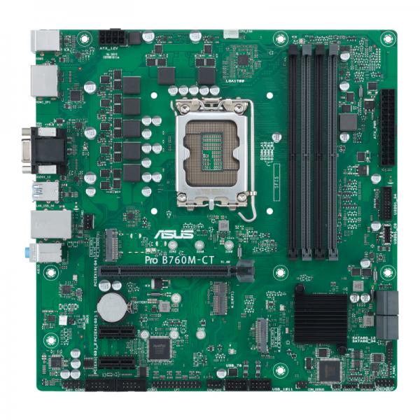 ASUS Pro B760M-CT-CSM - scheda madre - micro ATX - presa LGA1700 - chipset B760 - USB 3.2 Gen 1, USB-C 3.2 Gen 1 - Gigabit LAN - grafica integrata (CPU richiesta)