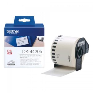 Brother DK44205 - Adesivo rimovibile - Bianco - Rotolo (6,2 cm x 30,5 m)