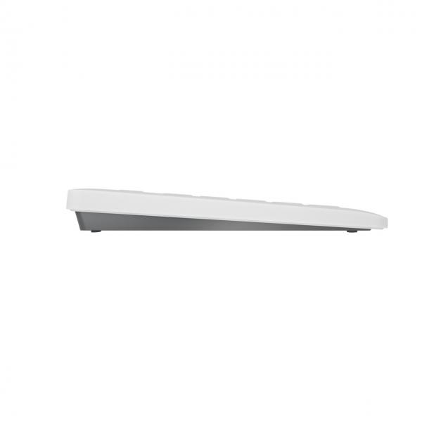 Cherry Stream, cablato e amp; Senza fili, wireless RF + USB, QWERTY, bianco