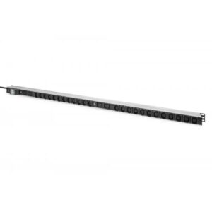 DIGITUS Basis IT PDU, 1-phasig 32A, 24 x C13, 4 x C19, 3 m Zuleitung, IEC 60309 32 A Stecker