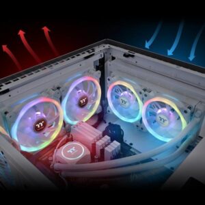 Thermaltake SWAFAN 12 RGB - Edizione Premium - Ventola per case - 120 mm - Bianco (confezione da 3)