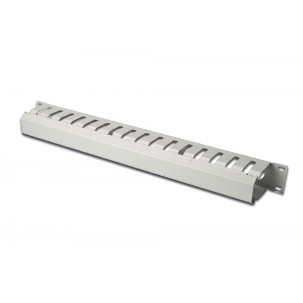 Pannello di gestione cavi DIGITUS con coperchio rimovibile per armadi da 483 mm (19), 1U