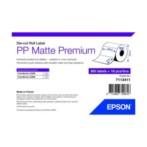 Epson Premium - Polipropilene (PP) - opaco - adesivo acrilico permanente - 102 x 76 mm 6570 etichetta(e) (18 rotolo(i)