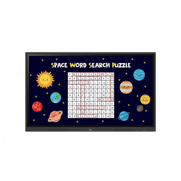 LG CreateBoard 75TR3DK-B - Display LCD retroilluminato a LED classe TR3DK con diagonale da 190 cm (75") - didattico/aziendale - con touchscreen (multi-touch)