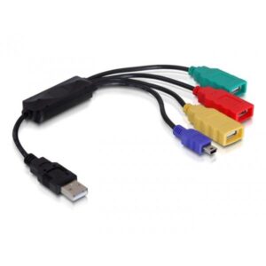Delock Cavo USB 2.0 esterno a 4 porte HUB - Hub