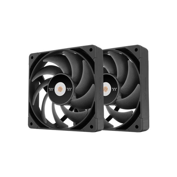 Thermaltake TOUGHFAN 14 Pro - Ventola per case - Alta pressione statica - 140 mm - Nero (confezione da 2)