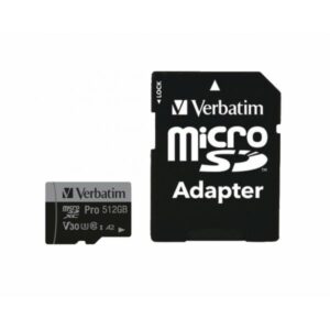 Verbatim PRO U3 - Scheda di memoria flash (adattatore da microSDXC a SD incluso)