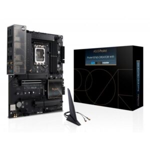 ASUS PROART B760-CREATOR WIFI - Scheda madre - ATX - presa LGA1700 - Chipset B760 - USB-C 3.2 Gen 2, USB 3.2 Gen 1, USB-C 3.2 Gen 2x2 - Gigabit LAN, 2.5 Gigabit LAN, Wi-Fi 6, Bluetooth - Scheda grafica integrata (CPU richiesta)