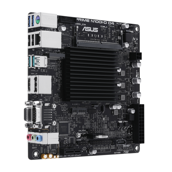 ASUS PRIME N100I-D D4 - Scheda madre - Mini-ITX - Intel serie N N100 - USB 3.2 Gen 1, USB 3.2 Gen 2 - Gigabit LAN - Grafica integrata (CPU richiesta)