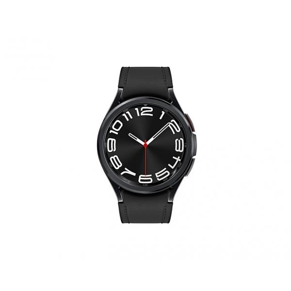 Samsung Galaxy Watch6 Classic - 43 mm - smartwatch con cinturino - ecopelle ibrida - nero - taglia cinturino: S/M - display 3,33 cm (1.3")