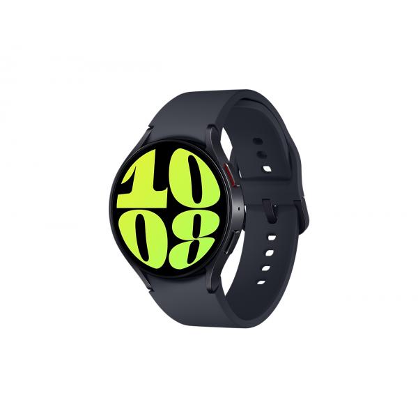 Samsung Galaxy Watch6 - 44 mm - intelligente Uhr mit Sportband - Graphit - Bandgröße: M/L - Anzeige 3.73 cm (1.5")