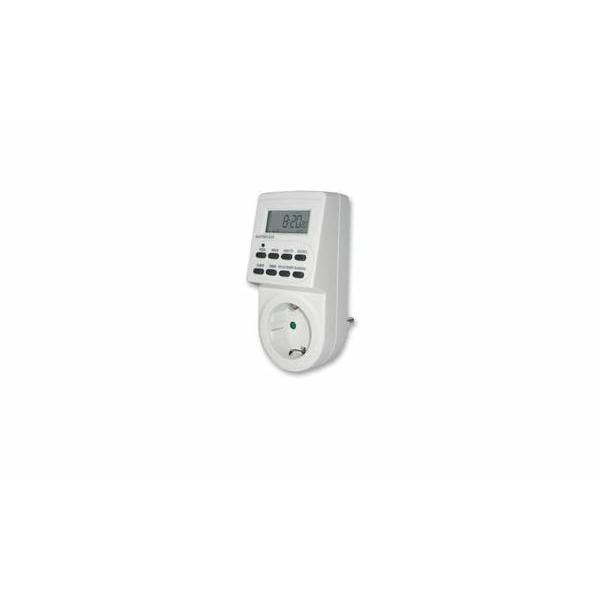 Brennenstuhl 1506550, timer giornaliero/settimanale, bianco, digitale, LCD, pulsanti, plastica