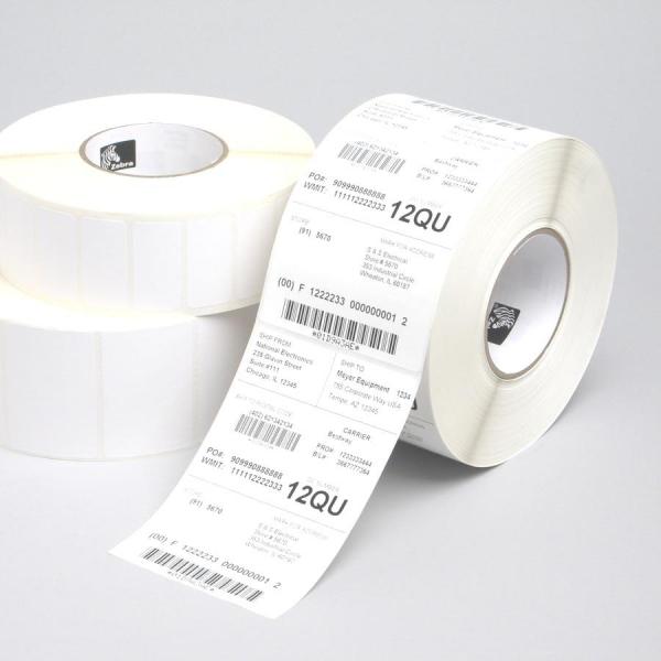 Zebra Z-Perform 1000T - Opaco - adesivo acrilico permanente - bianco - 38,1 x 76,2 mm 21804 pz. (6 rotoli)