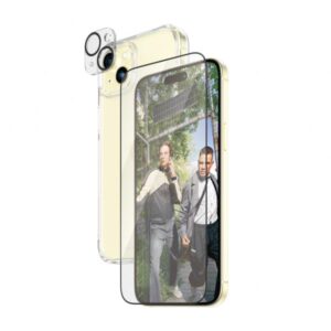 Confezione PanzerGlass 3 in 1: kit protezione schermo/lente/posteriore per telefono cellulare
