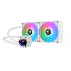 Thermaltake TH280 V2 ARGB Sync - Snow Edition - Sistema di raffreddamento a liquido del processore - Dimensioni radiatore: 280 mm - (per: LGA1156, AM2, AM2+, AM3, LGA1155, AM3+, LGA2011, LGA1150, LGA1151, AM4, LGA2066, LGA1200, LGA1700, AM5)
