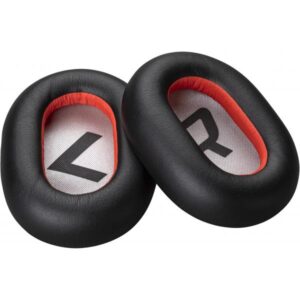 HP Poly - Cuscinetti auricolari per auricolare Bluetooth - Similpelle - Nero (confezione da 2)