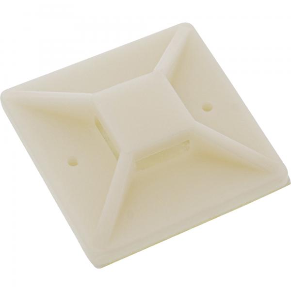 Base di montaggio InLine per fascette - 25x25mm - autoadesiva - 10 pezzi