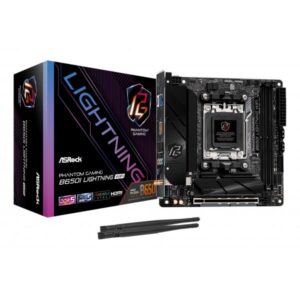 ASRock Phantom Gaming B650I Lightning WiFi - Motherboard - Mini-ITX - Socket AM5 - AMD B650 Chipsatz - 2.5 Gigabit LAN, Wi-Fi 6E, Bluetooth - Onboard-Grafik (CPU erforderlich)