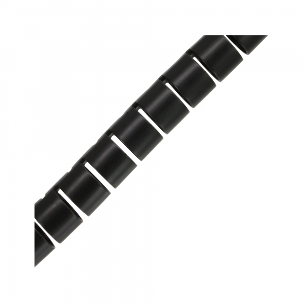 Canalina/tubo flessibile per cavi InLine 10 m - nero - 28 mm