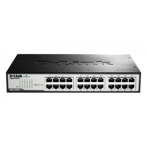 D-Link DGS 1024D - Interruttore - 24 x 10/100/1000