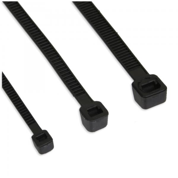 Fascette fermacavi InLine - lunghezza 150 mm - larghezza 2,5 mm - nere - 100 pezzi