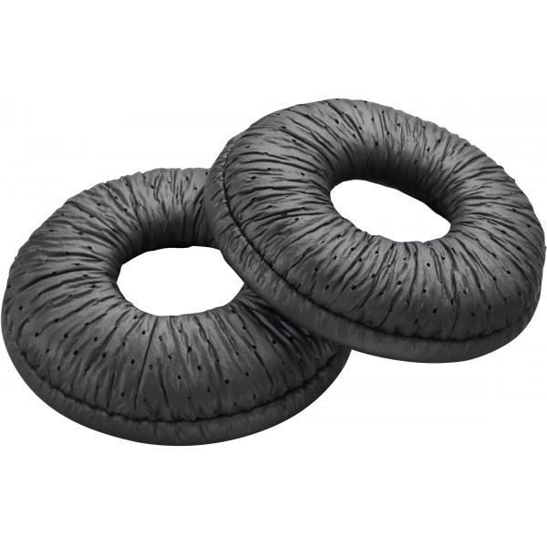 HP Poly - Cuscinetti auricolari per cuffie wireless - Similpelle - Nero (confezione da 2)