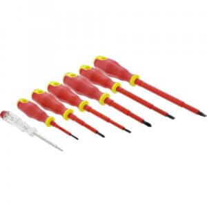 Set cacciaviti InLine - 7 pezzi - incluso tester di tensione