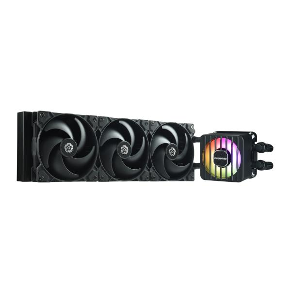 Enermax LIQMAXFLO SR ELC-LMF360-SF - Sistema di raffreddamento a liquido del processore - ARGB - Dimensioni del dissipatore: 360 mm - (per: Socket LGA115x, LGA1200, LGA1366, LGA1700, LGA2011, LGA2011-3 (Square ILM)
