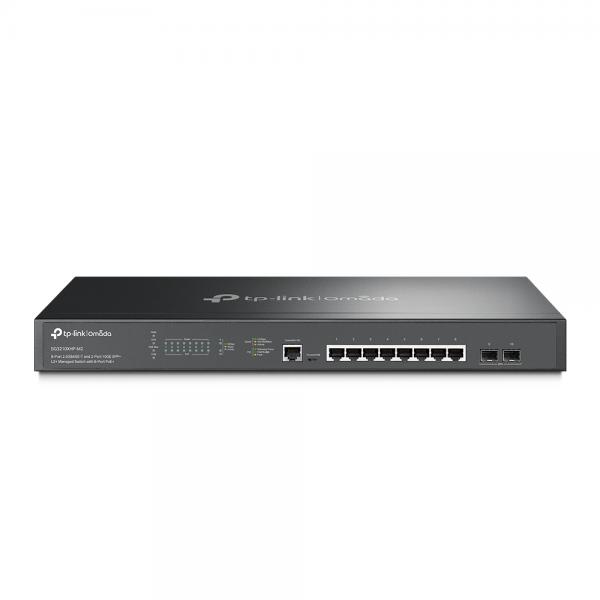TP-LINK JetStream TL-SG3210XHP-M2 V2 - Switch - gestito - 8 x 10/100/1000/2.5G + 2 x 10 Gigabit SFP+ - montabile in rack - PoE+ (240 W)