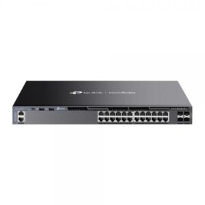 TP-LINK Omada SG6428X V1 - Switch - L3 - gestito - 24 x 10/100/1000 + 4 x 10 GB Ethernet SFP+ (Uplink / Stacking)