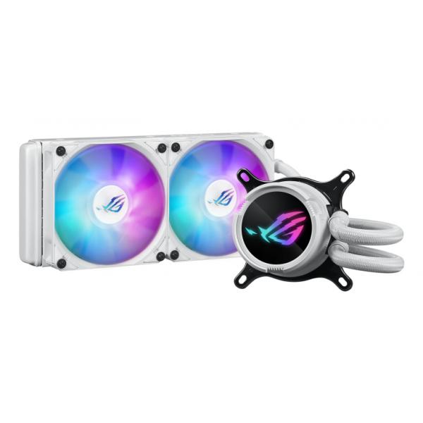 ASUS ROG STRIX LC III 240 ARGB - White Edition - Sistema di raffreddamento a liquido del processore - Dimensioni radiatore: 240 mm - (per: AM4, LGA1200, LGA1700, AM5, LGA115x Socket)