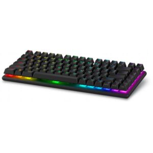Dell Alienware Pro Wireless Gaming Keyboard - Tastatur - 75% - compact TKL - AlienFX Per-Key RGB / 16,8 Millionen Farben - kabellos - 2.4 GHz, Bluetooth 5.1, USB - QWERTY - USA - Tastenschalter: Alienware lineare mechanische Switches (Hotswap-fähig)