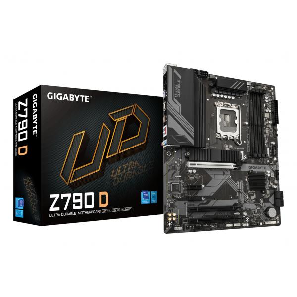 Gigabyte Z790 D - 1.0 - Motherboard - ATX - LGA1700-Sockel - Z790 Chipsatz - USB 3.2 Gen 1, USB-C 3.2 Gen2, USB-C 3.2 Gen 1, USB 3.2 Gen 2 - 2.5 Gigabit LAN - Onboard-Grafik (CPU erforderlich)