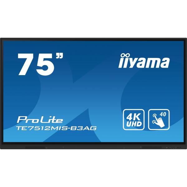 Iiyama ProLite TE7512MIS-B3AG - Classe diagonale 190 cm (75") (189,3 cm (74,5")