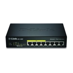 D-Link DGS 1008P - Switch - non gestito - 4 x 10/100/1000 (PoE)