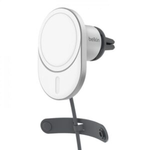 Supporto da auto Belkin per ricarica induttiva - magnetico con alimentatore per auto Qi2 +