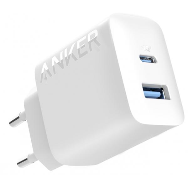 Anker Innovations Anker 312 - alimentatore - 20 watt - 3 A - PD - 2 porte di uscita (USB, USB-C a 24 pin)