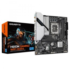 Gigabyte H610M GAMING WIFI DDR4 - 1.0 - scheda madre - micro ATX - socket LGA1700 - chipset H610 - USB 3.2 Gen 1 - Gigabit LAN, Bluetooth, Wi-Fi - grafica integrata (CPU richiesta)