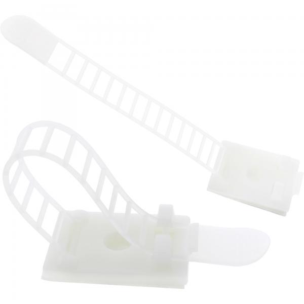 Morsetto per fascette fermacavi InLine 94mm - naturale - 10 pezzi