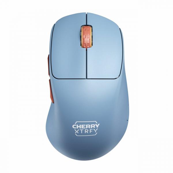 Cherry Xtrfy M64 - mouse - ergonomico - ottico - 5 pulsanti - wireless - 2,4 GHz - ricevitore wireless (USB)