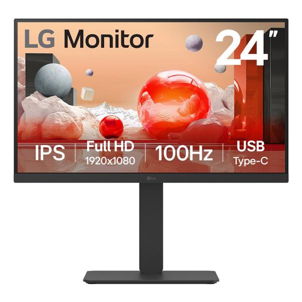 LG 24BA650-B - Monitor LCD - 61 cm (24") (23,8" visibile)