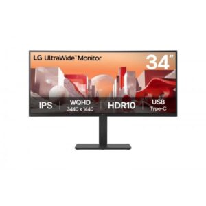 LG UltraWide 34BA75QE-B - Monitor LED - curvo - 86,72 cm (34")