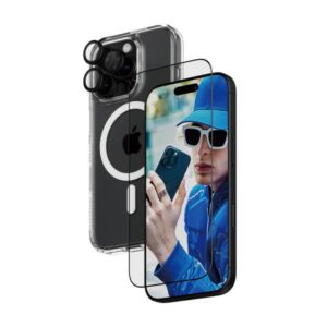 Pacchetto protettivo PanzerGlass 3 in 1 - cover posteriore per cellulare