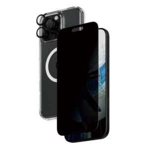 PanzerGlass ® Set protezione privacy 3 in 1 iPhone 16 Pro Max, Apple, Apple - iPhone 16 Pro Max, Applicazione a secco, Resistente ai graffi, Resistente agli urti, Trasparente, 1 pezzo(i)