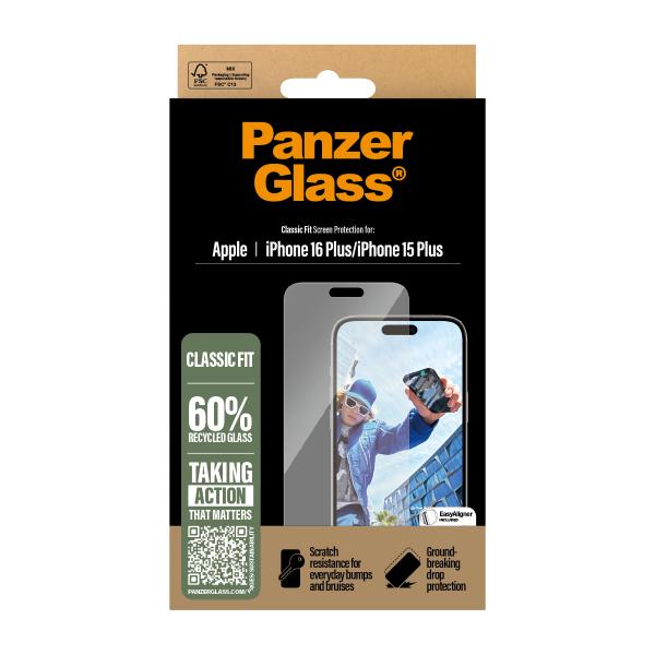 Proteggi schermo PanzerGlass per cellulare - vestibilità classica