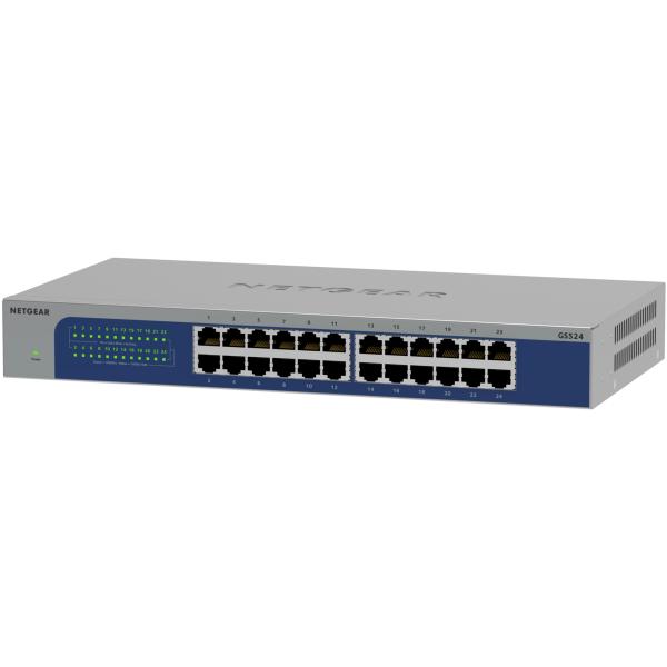 Netgear GS524v3 - Switch - 24 x 10/100/1000 - montabile su rack