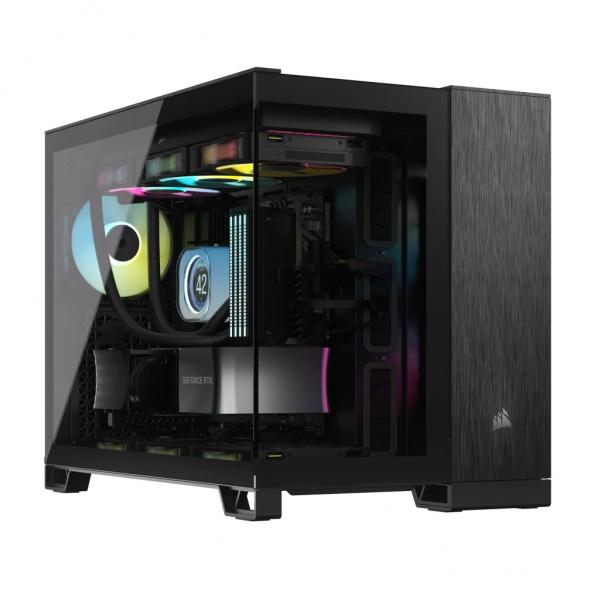 Corsair 2500X - Mid tower - micro ATX - pannello laterale con finestra (vetro temperato)