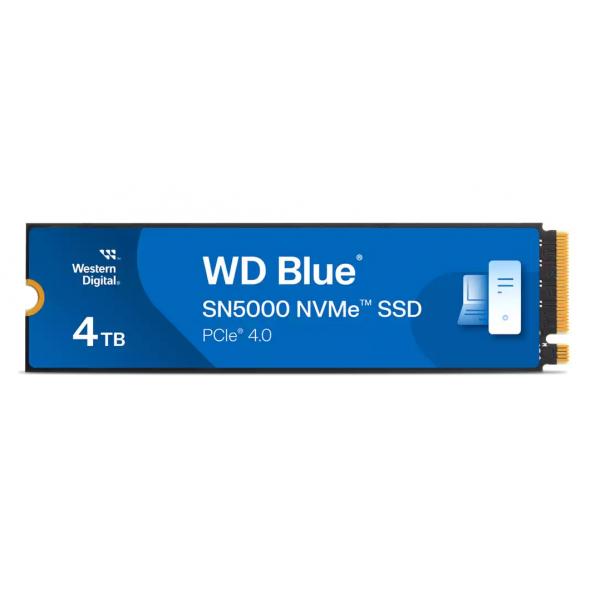 WD Blue SN5000 WDS400T4B0E - SSD - 4 TB - interno - M.2 2280 - PCIe 4.0 x4 (NVMe)