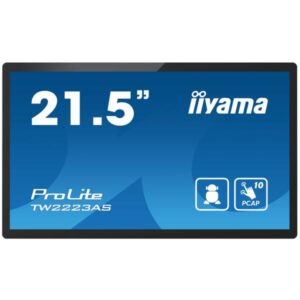 Iiyama ProLite TW2223AS-B2 - PC Android - PC touch panel - 1 RK3399 / 1.8 GHz - RAM 4 GB - SSD - eMMC 32 GB - Cortex-A72 + A53 - Bluetooth 5.2, 1GbE - WLAN: 802.11a/b/g/n/ac, Bluetooth 5.2 - Android 12 - Monitor: LED 54,6 cm (21,5")