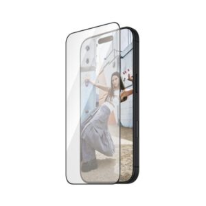 PanzerGlass SICURO. by ® Pellicola salvaschermo con cornice nera iPhone 16 Plus § 15 Plus § Ultra-Wide Fit, Apple, Apple - iPhone 16 Plus, Apple - iPhone 15 Plus, Applicazione a secco, Resistente ai graffi, Resistente agli urti, Trasparente, 1 pezzo(i)